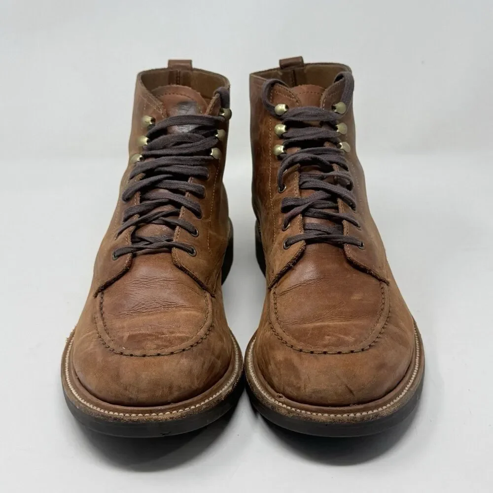 J Crew Kenton Pacer Chukka Boots Mens 11.5 Brown Leather Indy Biker Gorpcore